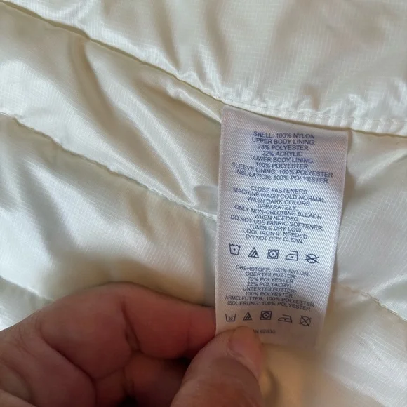 Lands' End Cream Sherpa Lined Jacket - Picture 10 of 10